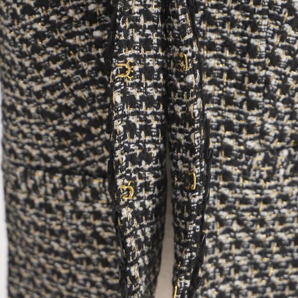 NWT TALBOTS Breckenridge Tweed Wool Blend Jacket Blazer Black Multi Size 6 - Picture 7 of 11